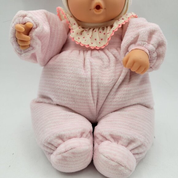 Corelle Babipouce Stuffed Baby Doll 9" Plush Cloth Body My First Doll Pink 2013 - Picture 3 of 9